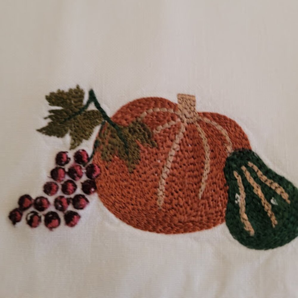 2 Fall Linen Hand Towels - Picture 2 of 7